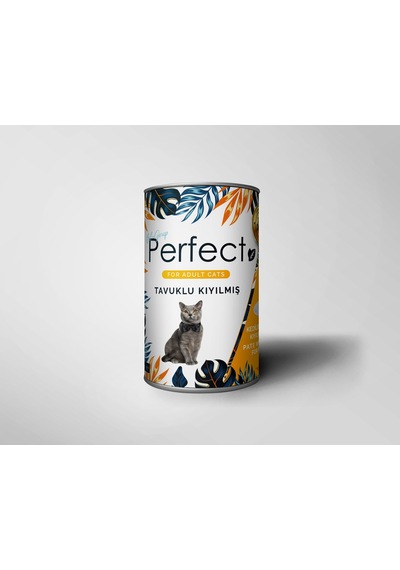 Perfect Tavuklu Kıyılmış Konserve Yetişkin Kedi Maması 400 G
