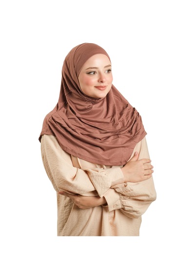 Hürrem Bone Haki Pratik Hazır Geçmeli Tesettür Eşarp Viskon Boneli Büyük Boy 1290bv 09 haki