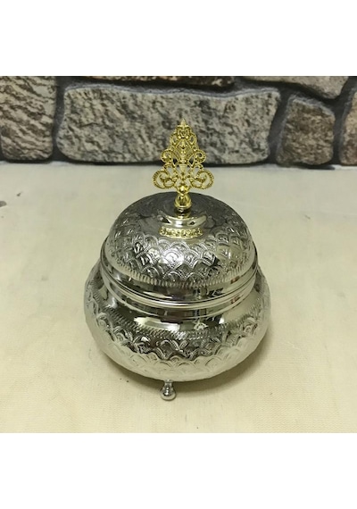 El İşlemesi Bakır Şekerlik Gümüş