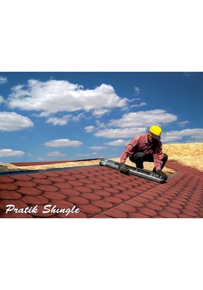 Desenli Shingle Şıngıl Çatı Şiltesi Desenli Membran Çatı Kaplama (498498898)