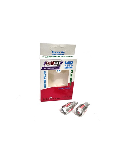 Femex Platinum Mercekli T15 W16w 3035 Chip 18smd Kırmızı 10w Led Ampul