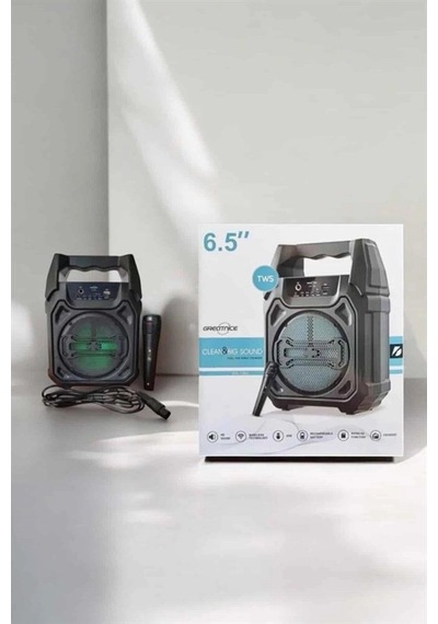 Hubrendy Tekno Güçlü Ve Şarj Edilebilir Bluetooth Hoparlör 6.5 İnç