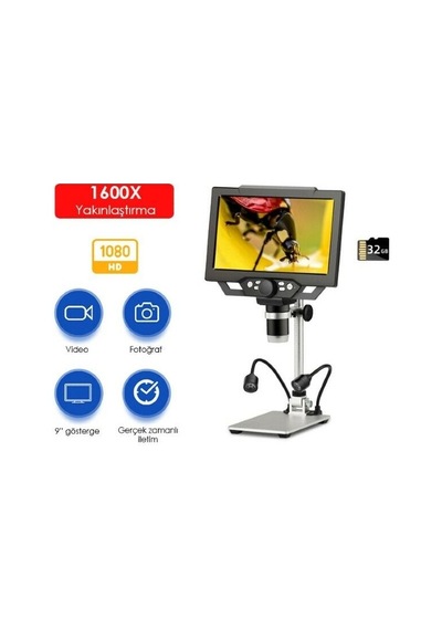 G1600 Plus+ Geniş Ekranlı Hd Dijital Mikroskop 1600x