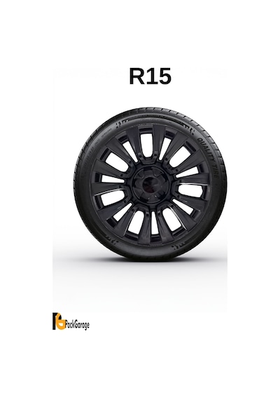 Volkswagen Up Club 15'' İnç Jant Kapağı 4 Adet Siyah S107