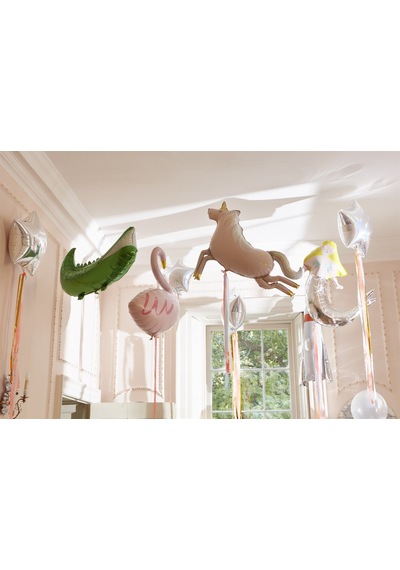 Meri Meri - Flamingo Foil Balloon - Flamingo Folyo Balon Çok Renkli