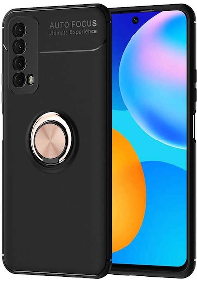 Huawei P Smart 2021 Kılıf Yüzüklü Kamera Korumalı Range Ring Silikon Kılıf