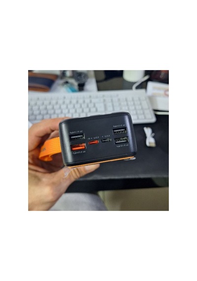 30000 Mah 22.5w Hızlı Şarj Powerbank Dijital Göstergeli Dahili Kablolu Çoklu Çıkışlı Taşınabilir Şarj Cihazı-re-ck011 Diğer
