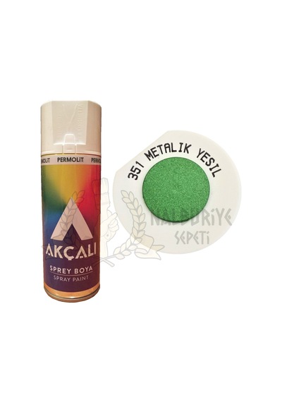 Akçalı Metalik Yeşil simli Sprey Boya 400 ML - 351