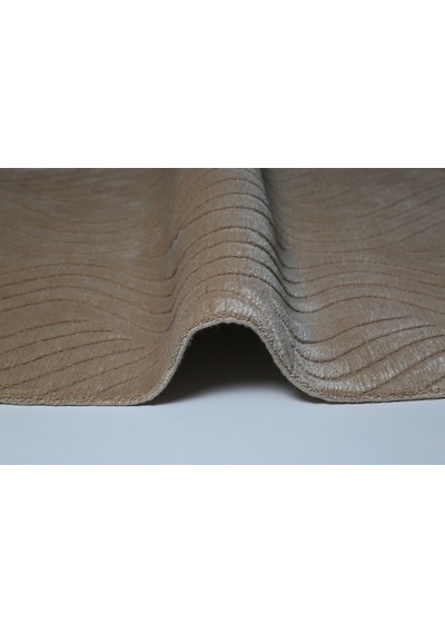 Çam Halı Emboss Jr10 Bej Modern Desen Yeni Zellanda Yünü Ve Viskon El Dokuması Halı - 80x150 Bej