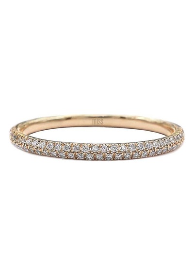 0,18 Karat Pırlanta Yarımtur Alyans 14 Ayar (522668906)