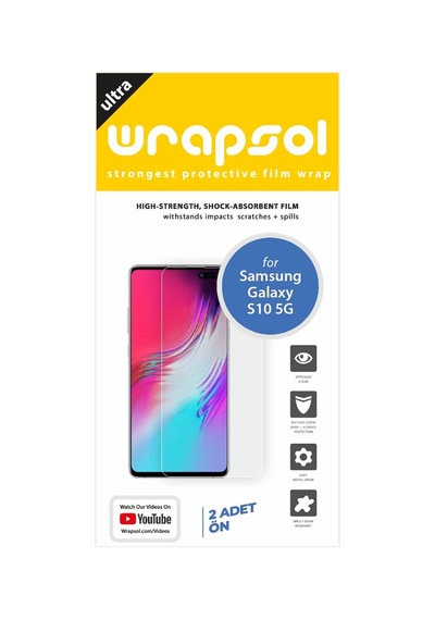 Samsung Uyumlu Galaxy S10 5G Ekran Koruyucu 1+1 Ön Poliüretan Film