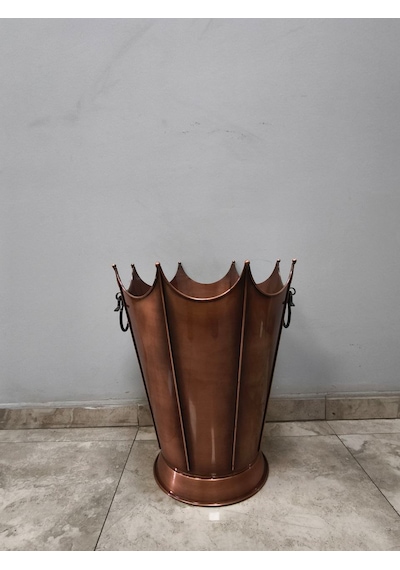 Flame Stove Fs-8193 Bakır Oval Odun Kovası