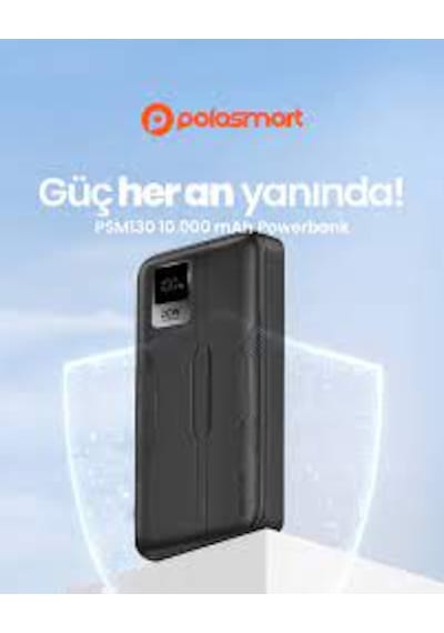 Polosmart Psm130 Taşınabilir 20w Pd Çıkışı Dijital Göstergeli Şarj Cihazı Powerbank 10.000 Mah Siyah siyah