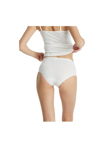 Blackspade 1306 Kadın Essential Midi Slip Beyaz Beyaz