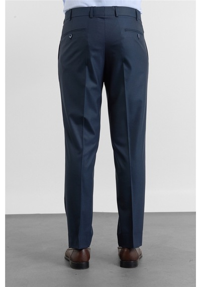 İmza Lacivert Yan Cep Açık Paça Bez Ayağı Comfort Fit Esnek Pantolon 1003255127 Koyu Lacivert