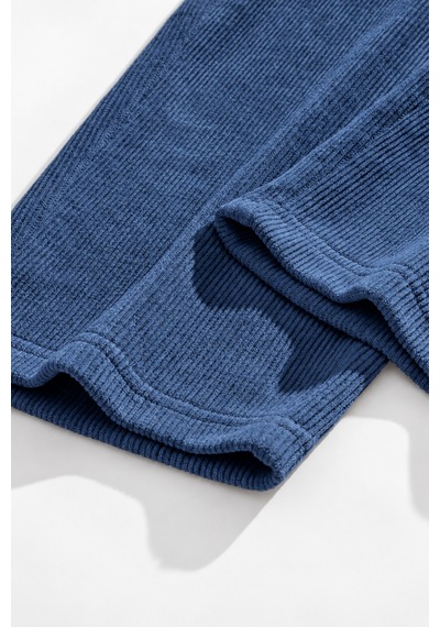 Genius Store Genıus Erkek Pantolon Fitilli Kadife Bol Paça Oversize Pantolon İndigo
