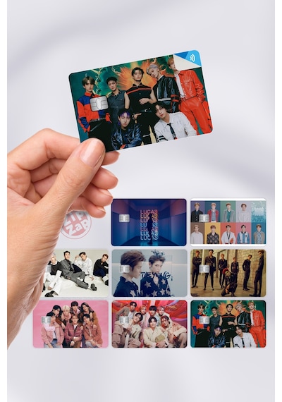 Nct Kpop K-pop Kart Kaplama Yapışkanlı Folyo Sticker 8 Adet Çok Renkli