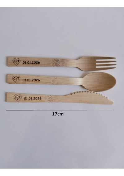 İsme Özel Tasarımlı Ahşap Bambu Kullan At Çatal Kaşık Bıçak Seti 24 Adet 17 Cm 8 Çatal +8 Kaşık +8 Bıçak Bej İsme Özel Tasarımlı Ahşap Bambu Kullan At Çatal Kaşık Bıçak Seti 24 Adet 17 Cm 8 Çatal +8 Kaşık +8 Bıçak Bej