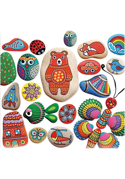 5307 Kumtoys Taş Boyama - Stone Painting - 6 Yaş