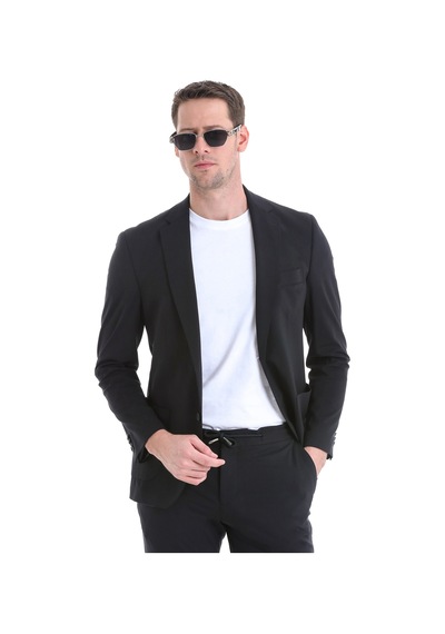 Hatemoğlu Performans Suit Siyah Slim Fit Takım Elbise