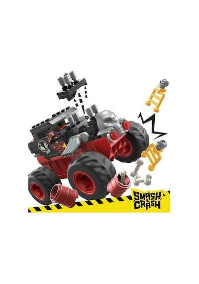HKF87 MEGA Hot Wheels Smash N Crash Bone Shaker Çarpışma Seti 151 Parça +5 yaş