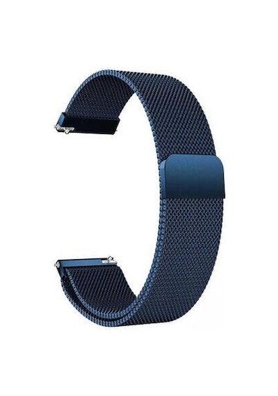 Oppo Watch 46mm 22mm Metal Tel Örgü Lüx Kordon + Metal Kordon Dönüştürücü