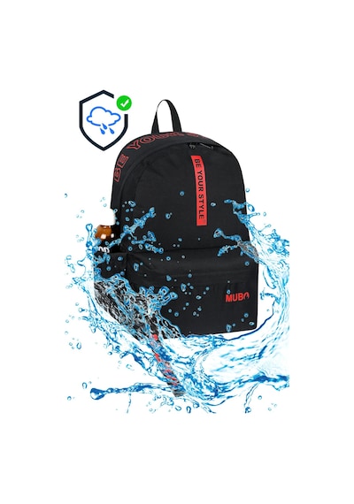 Powerspeed Geniş Hacimli Günlük Ve Okul Kullanımına Uygun Unisex Siyah Kırmızı Sırt Çantası Pwcnt005 Siyah Kırmızı