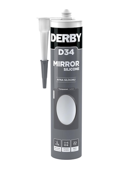 Derby D34 Ayna Silikonu Şeffaf - 320g
