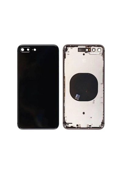Apple  Uyumlu - iPhone 8 Plus Kasa Kapak Siyah