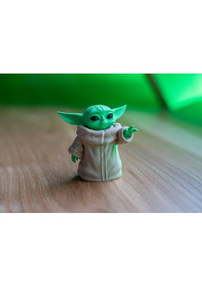 Yoda Temalı Fotoğraf Not Tutacağı Ofis Masası Tutacak Hediyelik Yeşil