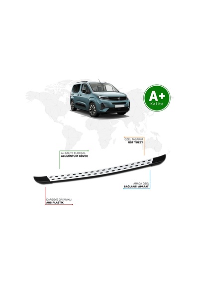 Opel Combo Arka Basamak Kısa Şasi 2024 Model Ve Sonrası Trimline