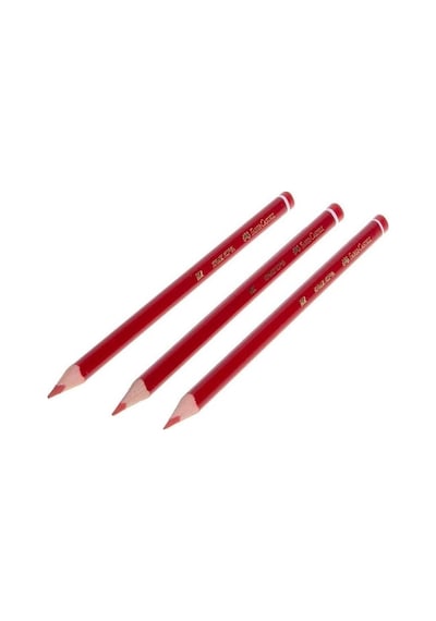 Faber Castell Kırmızı Kopya Kurşun Kalem 3 Adet
