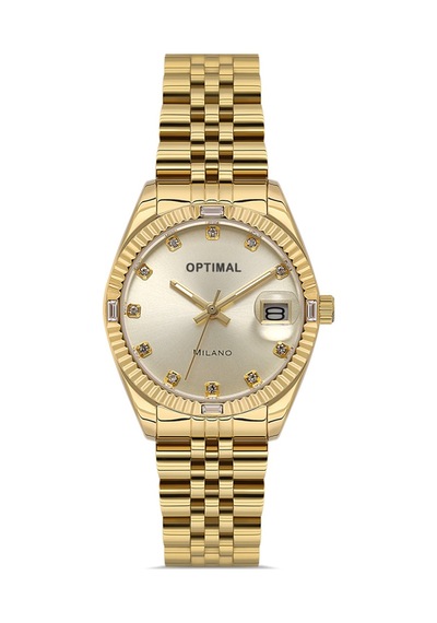 Optimal Opt.03529m.06 Unisex Kol Saati Altın - Siyah