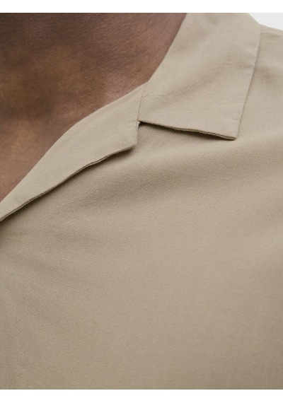 Jack & Jones Erkek Kısa Kollu Gömlek - Jeff - 12268443 Coriander Çok Renkli