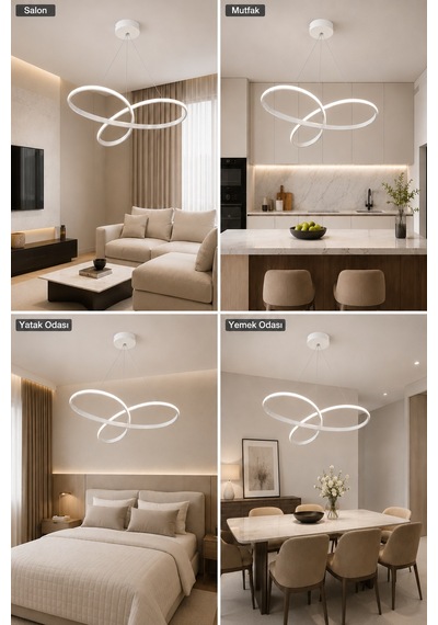 AvizeGO Velya Led Sarkıt Avize Beyaz Işık