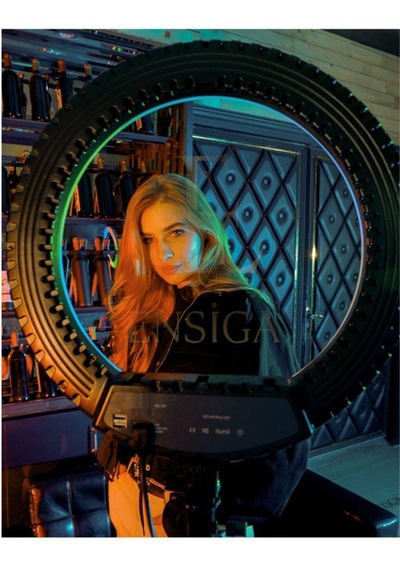 Rgb 18 Inç Ring Light 15 Renk Kumandalı Profesyonel Makyaj Kuaför Tripod