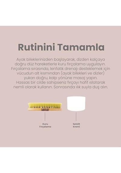 %100 Kaktüs Kılı Pürüsüzleştirici Vücut Fırçası 6998