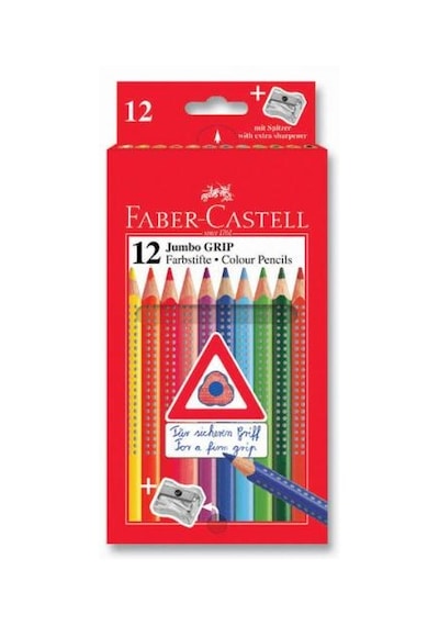 Faber-Castell Jumbo Grip Boya Kalemi. 12 Renk