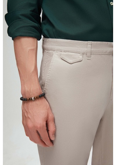 Twn Silim Fit Taş Armürlü Chino Pantolon 3ecc3s208232m Taş