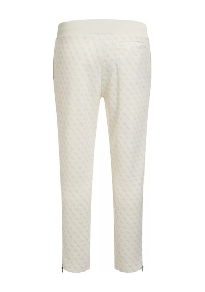 Guess Erkek Tamamı Logolu Jogger Pantolon Beyaz