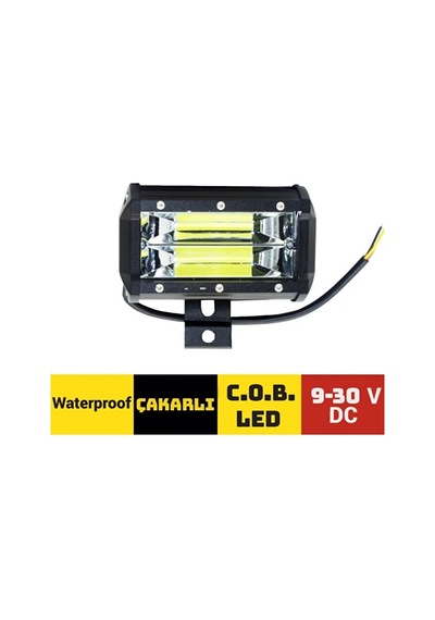Sis Lambası Su Geçirmez Off-road Projekt. 9-30v Cob Çakar 7x12.7c