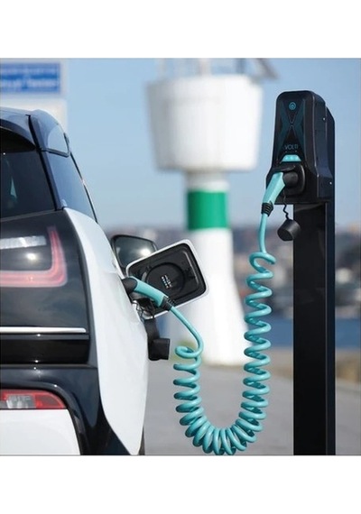 Volti 22 Kw 32a Tip-2 Trifaze Elektrikli Araba Spiral Şarj Kablosu