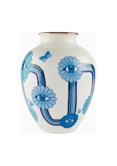 Jonathan Adler Sürreal Ilhamlı Porselen, Dekoratif Heykelsi Tasarım Vazo Beyaz