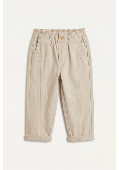 Defacto Regular Fıt Düz Paça Gabardin Pamuklu Pantolon Erkek Bebek A8429a526aubg106 Bej-bg106