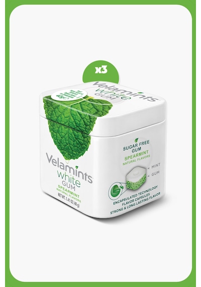 Velamints Yeşil Nane Aromalı Küp Sakız - 40 Gram - 3 Adet