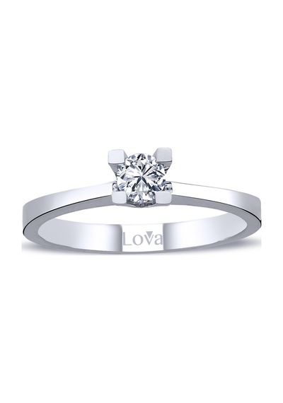Lova F Renk 0,26 Karat Pırlanta Tektaş Yüzük - 1070121