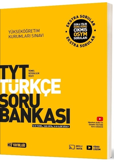 Hız 2025 Tyt Türkçe Soru Bankası