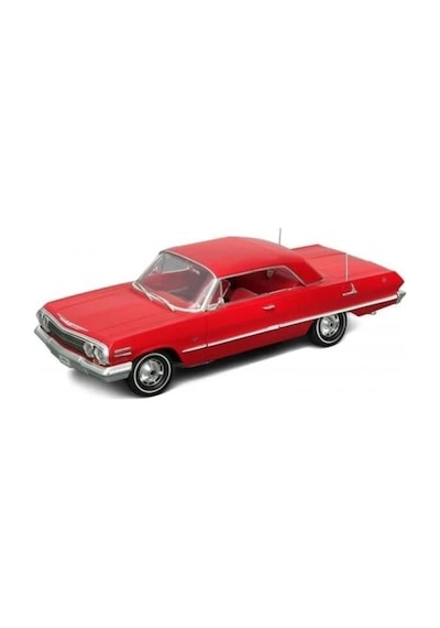 Welly 1963 Chevrolet Impala Kırmızı 1/18 Model Araba