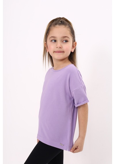 Toontoy Kids Toontoy Kız Çocuk Tişört Lila