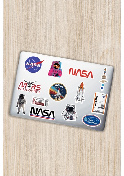 Nasa Uzay Tasarımlı Laptop Notebook Tablet Telefon Sticker Set 19